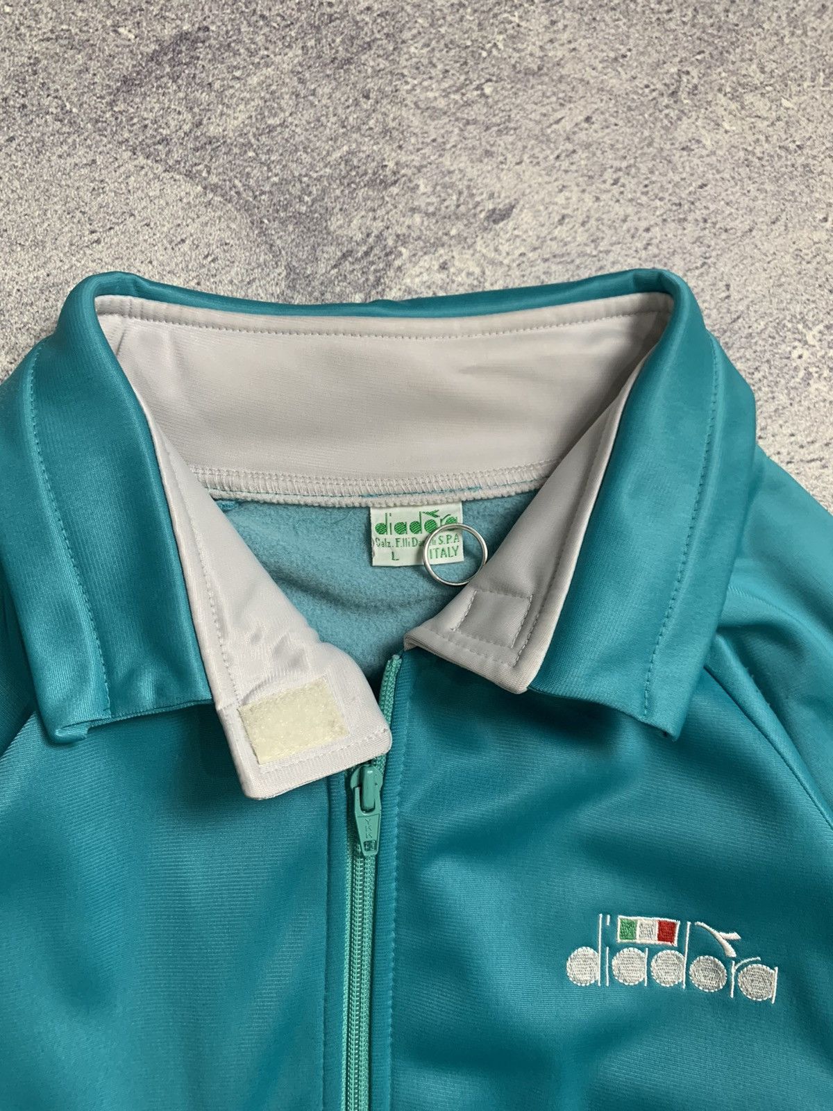 Diadora × Vintage Vintage Threetone 'Diadora' Running Jacket Size US L / EU 52-54 / 3 - 4 Thumbnail