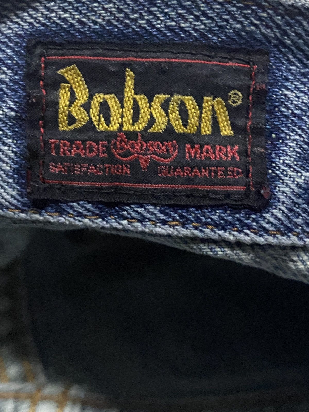 Japanese Brand Vintage Bobson Faded Distressed Baggy Jeans Size US 31 - 14 Thumbnail