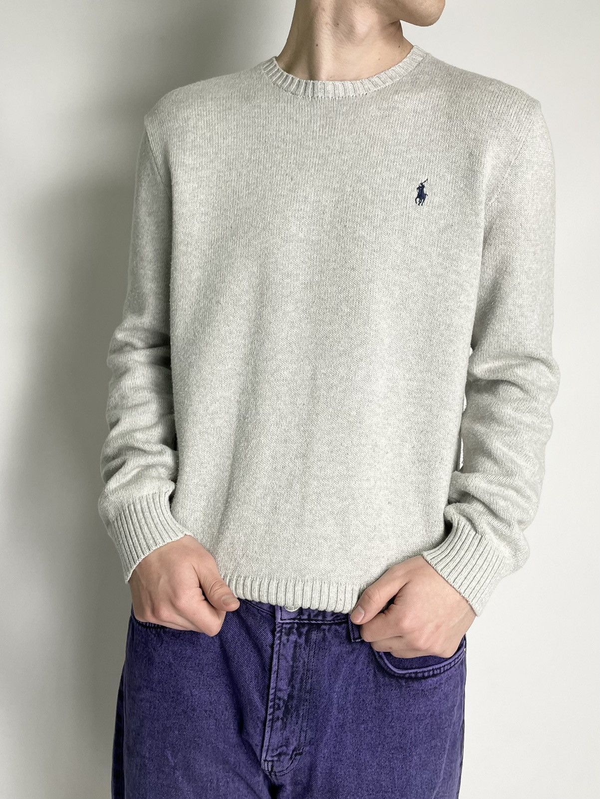 Polo Ralph Lauren Polo by Ralph Lauren ( Size M ) Vintage Beige Knit Sweater Size US M / EU 48-50 / 2 - 1 Thumbnail