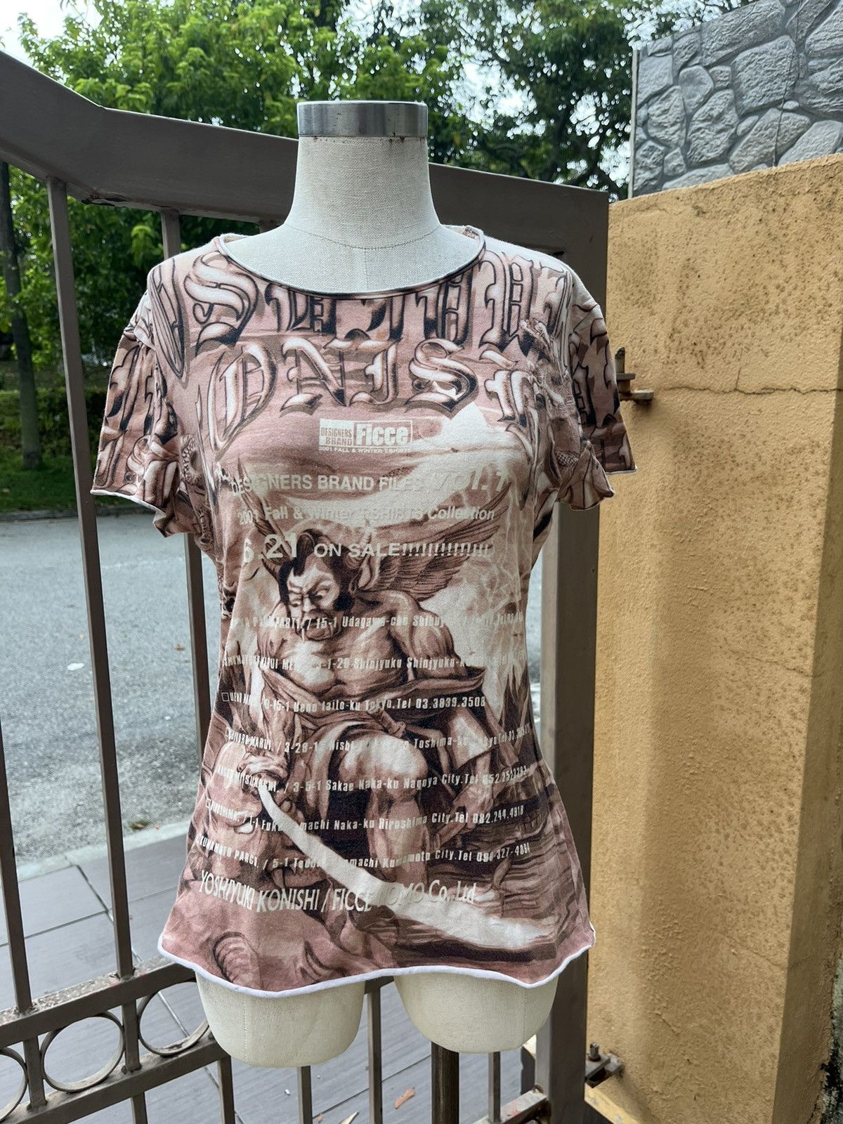 Japanese Brand × Vintage Yoshiyuki konishi / ficce 2001 fall winter tee Size M / US 6-8 / IT 42-44 - 1 Thumbnail
