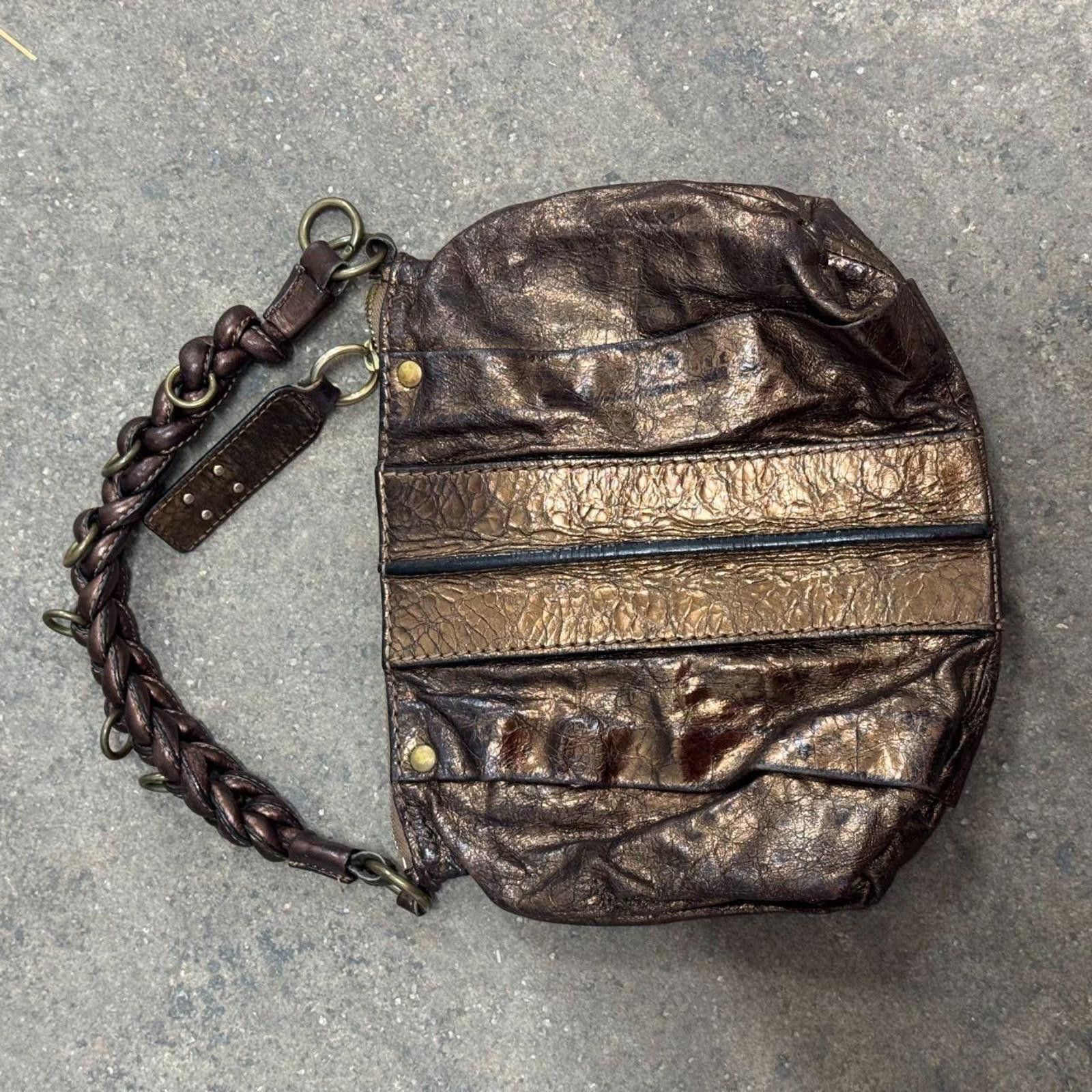 chloma RARE Vintage Chloé Leather Bag - Metallic Bronze Y2K Size ONE SIZE - 5 Thumbnail