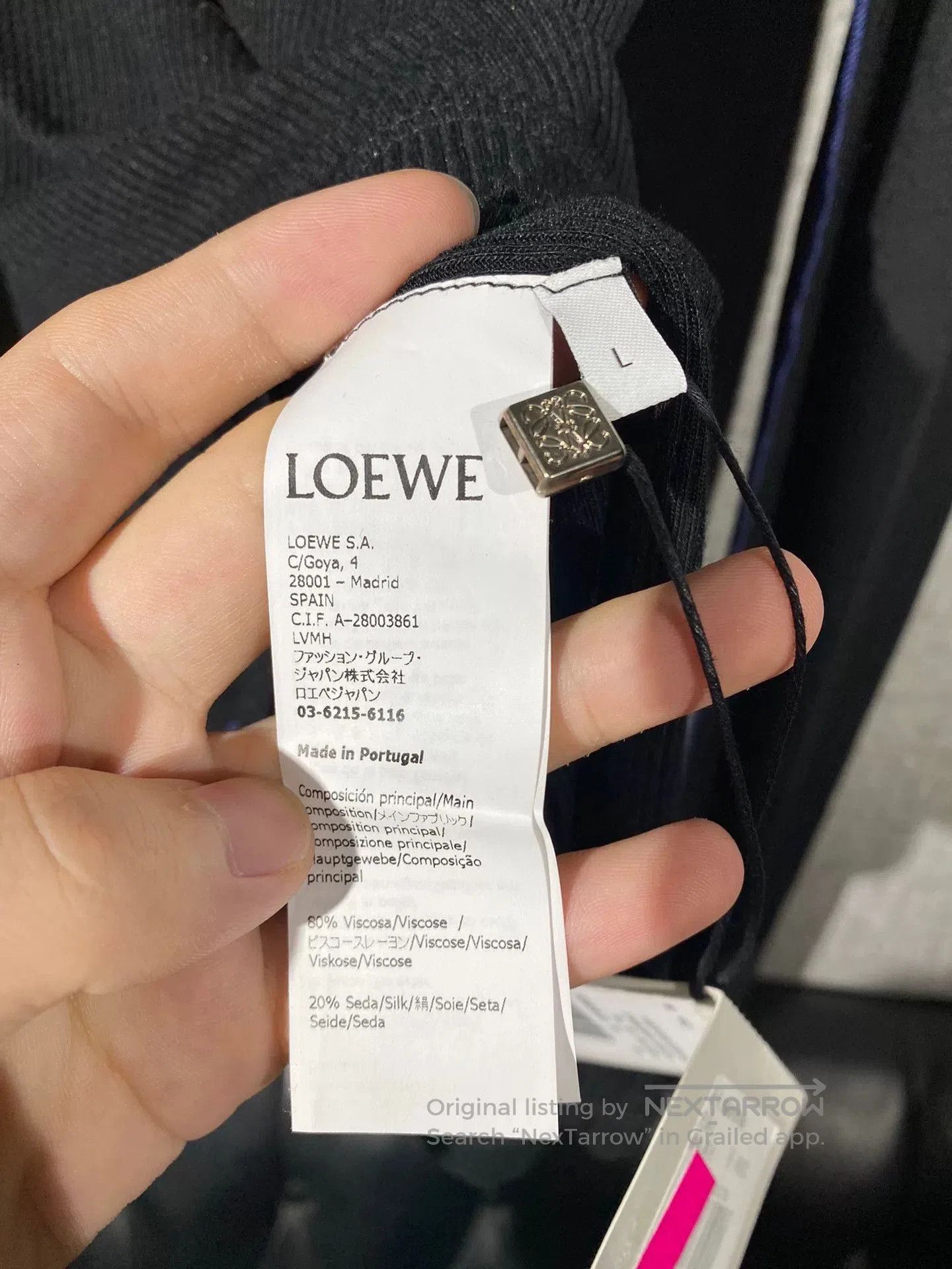 Loewe new loewe women's knitted long sleeve sweater. Size L / US 10 / IT 46 - 6 Thumbnail