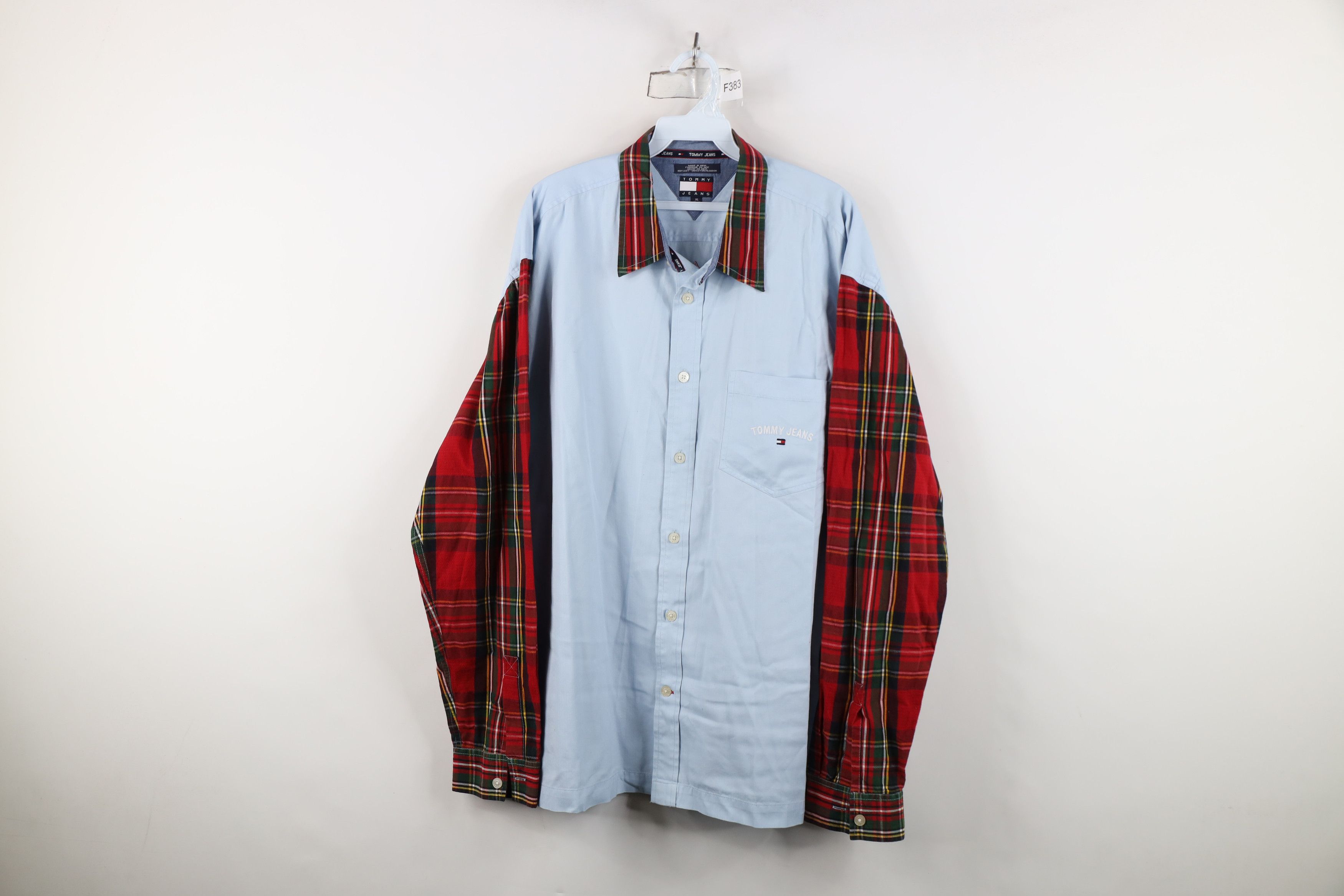 Tommy Hilfiger Vintage 90s Tommy Hilfiger N Sew Collared Button Shirt Plaid Size US XL / EU 56 / 4 - 1 Thumbnail