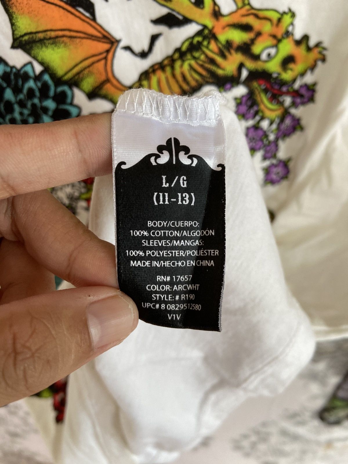 Ed Hardy R.I.P Skull Dragon Ifsixwasnine LGB Longsleeve Size US L / EU 52-54 / 3 - 10 Thumbnail