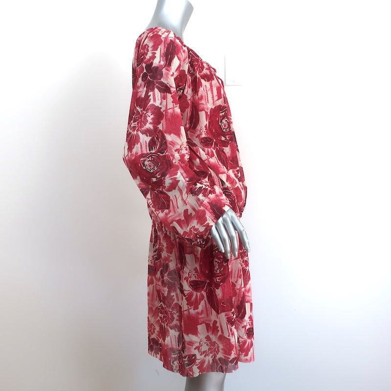 Jean Paul Gaultier JEAN PAUL GAULTIER SOLEIL BLOUSON DRESS WHITE/RED FLORAL Size M / US 6-8 / IT 42-44 - 3 Thumbnail