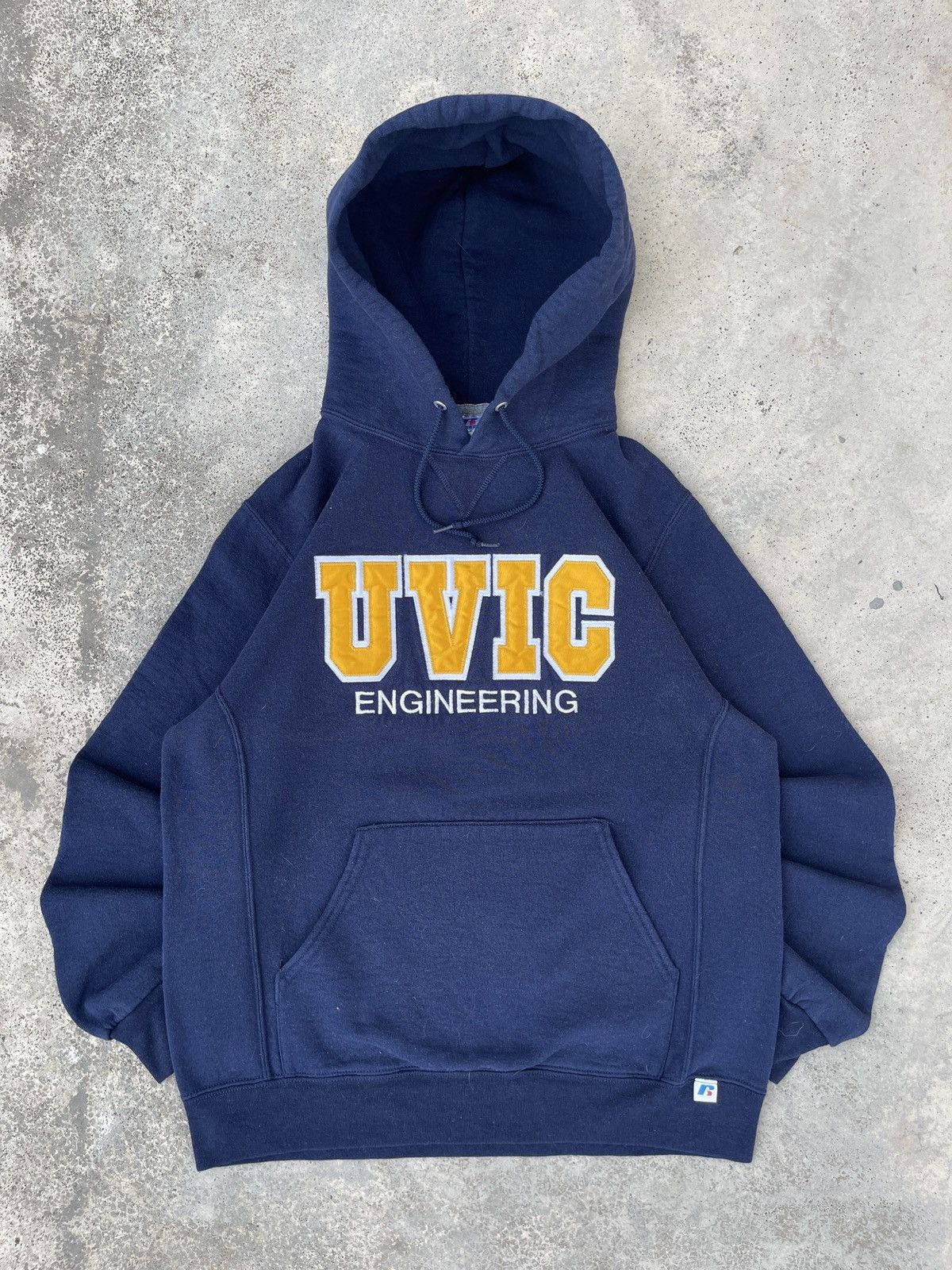 Russell Athletic × Vintage Vintage Russell Athletic UVIC Engineering Pullover Hoodie Size US L / EU 52-54 / 3 - 1 Thumbnail