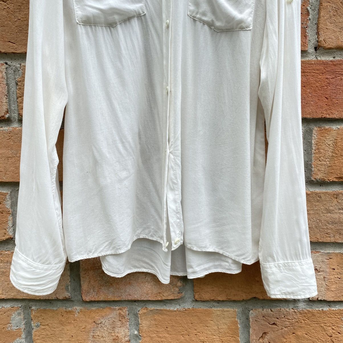 Japanese Brand G.O.A White Soft Long Sleeve Shirt Size US XL / EU 56 / 4 - 23 Thumbnail
