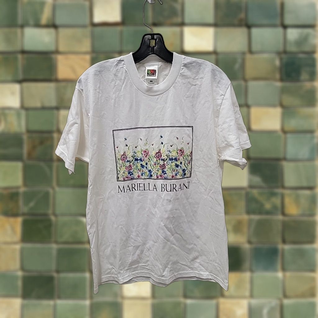 Fruit Of The Loom Fruit of the Loom Mens T-Shirt White 100% Cotton L Graphic Art Regular Chest 21 Length 28 Vintage False Size US L / EU 52-54 / 3 - 1 Thumbnail