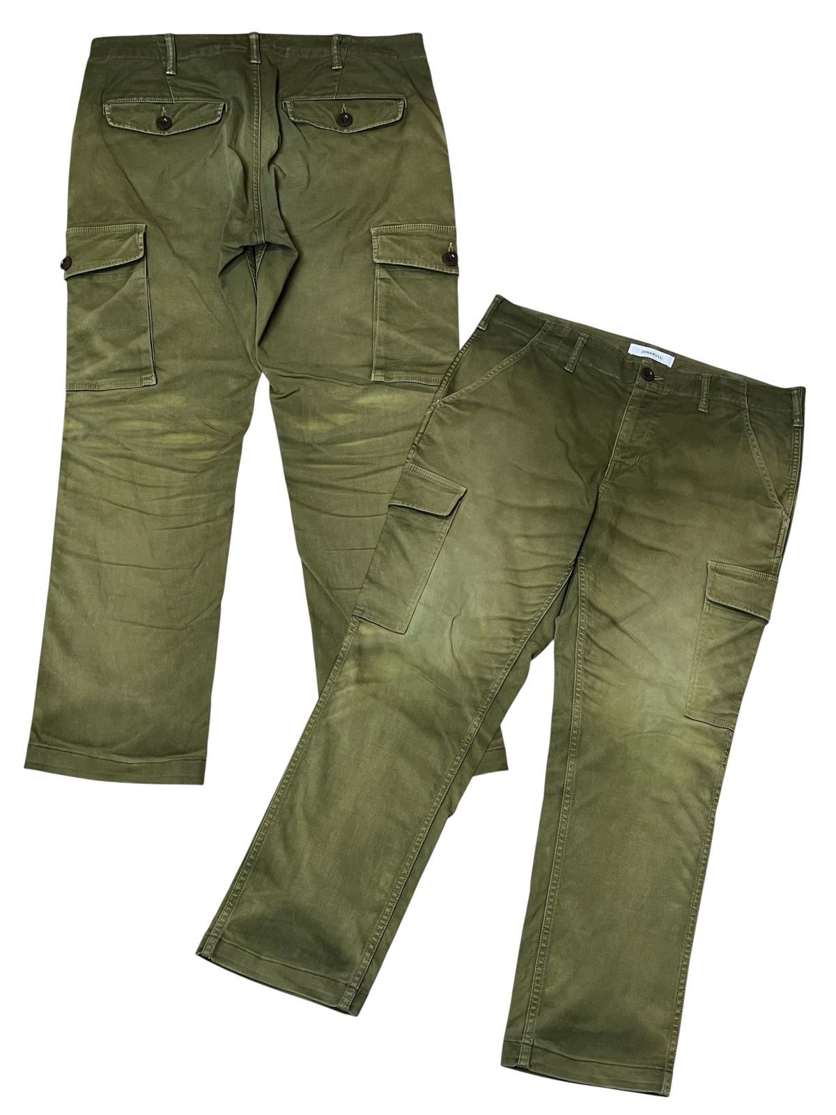 sick🔥Vintage JOHNBULL green army faded baker cargo pants