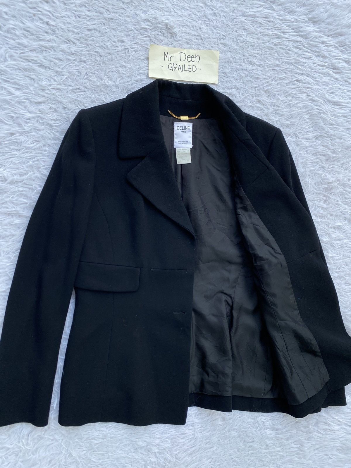 Celine Rare Vintage CELINE Blazer / Women Coat Size M / US 6-8 / IT 42-44 - 9 Thumbnail