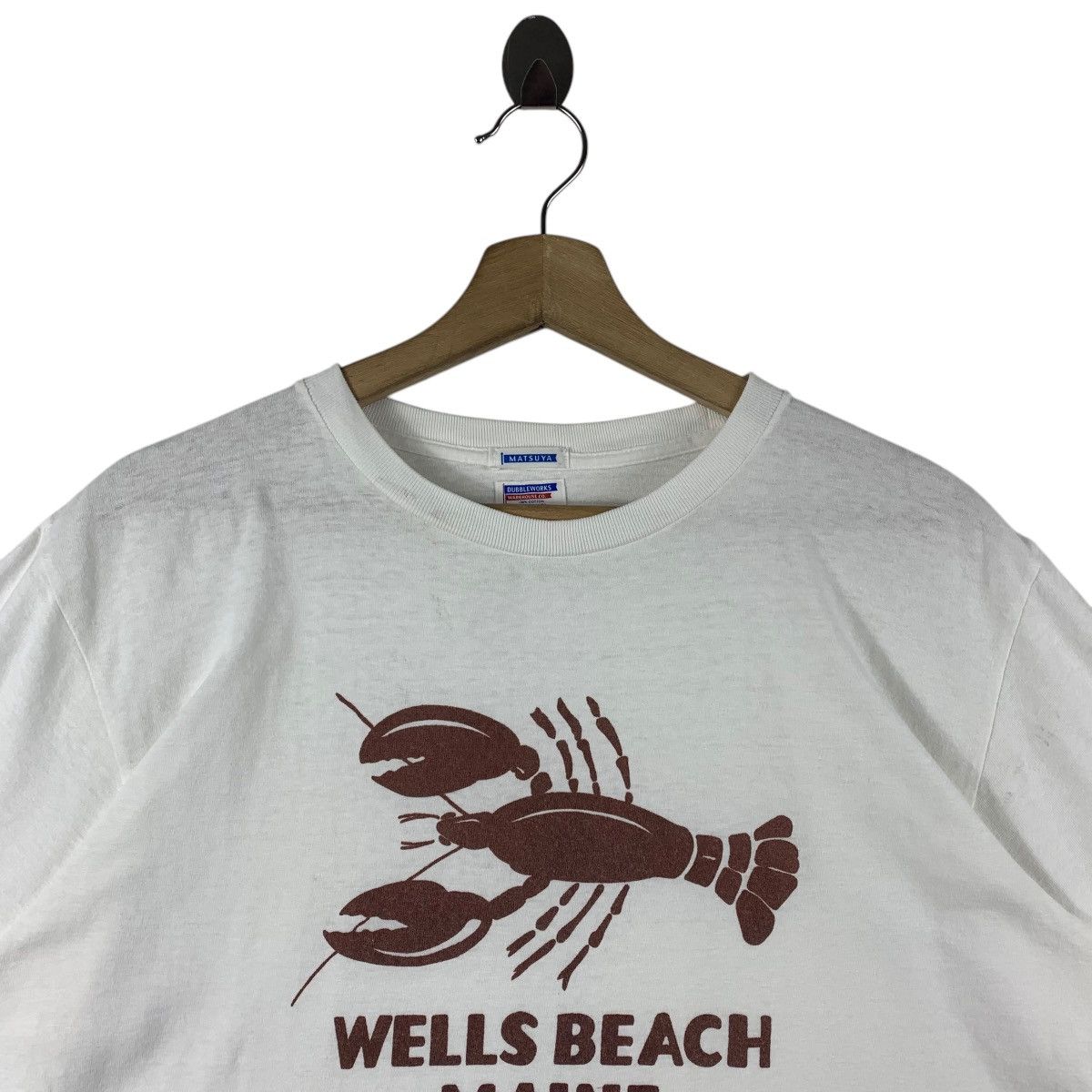 Japanese Brand × Vintage × Warehouse Vintage WAREHOUSE Dubbleworks well beach maine spellout tee Size US L / EU 52-54 / 3 - 2 Thumbnail