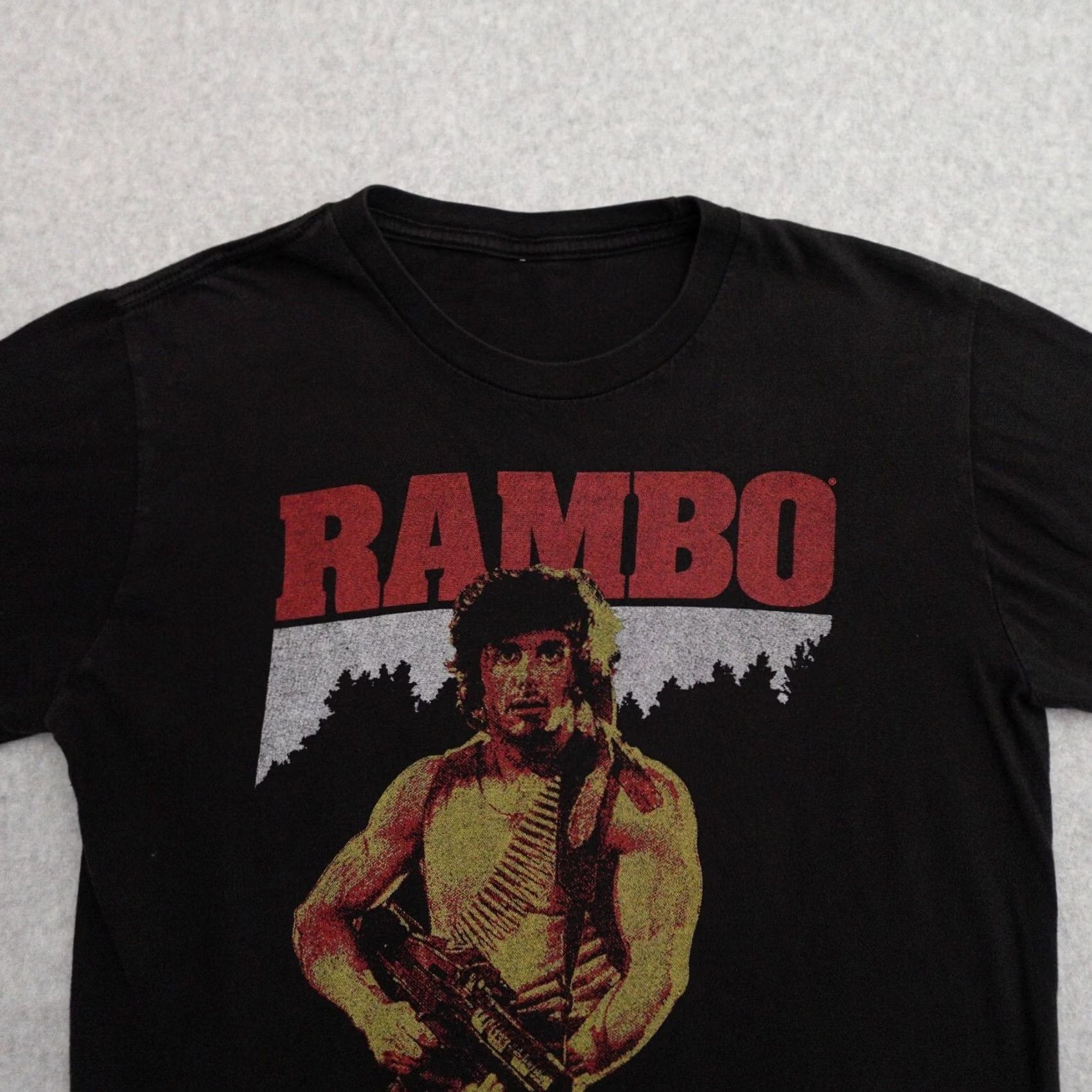 Vintage Rambo T-shirt Adult Medium Black Movie Shirt Mens Rambo 80s Stallone Size US M / EU 48-50 / 2 - 7 Thumbnail