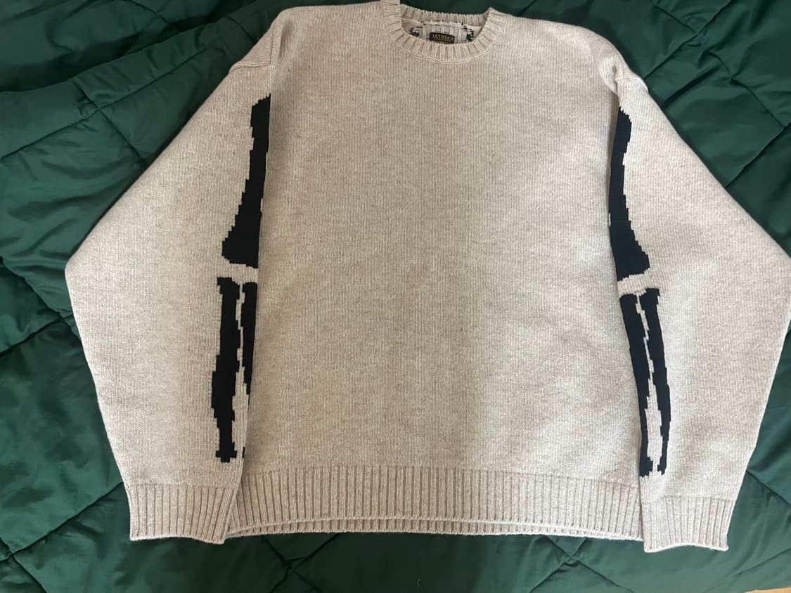 Kapital Kapital 5G Wool Bone Crewneck Sweater Size US L / EU 52-54 / 3 - 2 Thumbnail