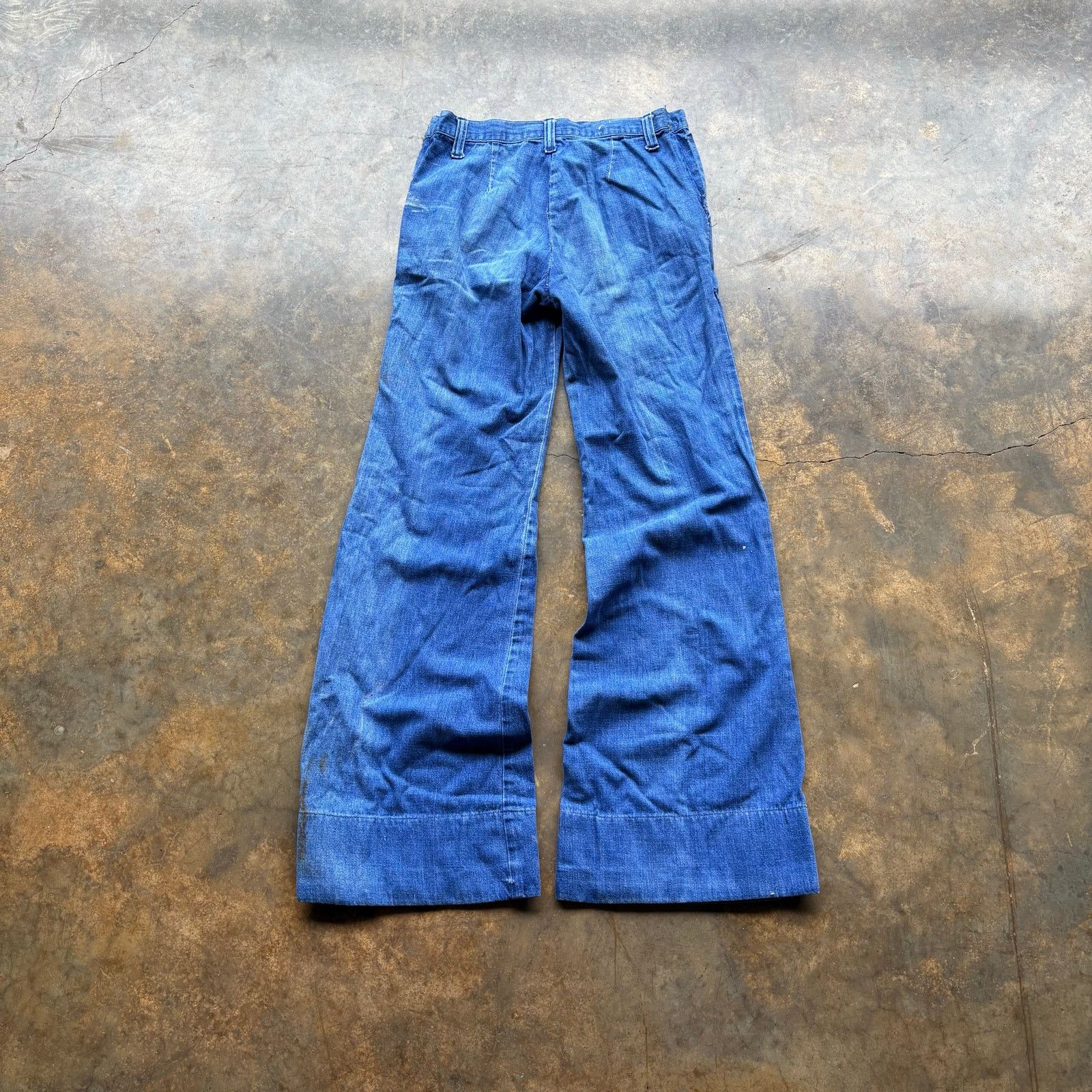 Vintage True Vintage 60s 70s Jc Penny Bells Blue Jeans Wide Flares Size US 28 / EU 44 - 1 Thumbnail