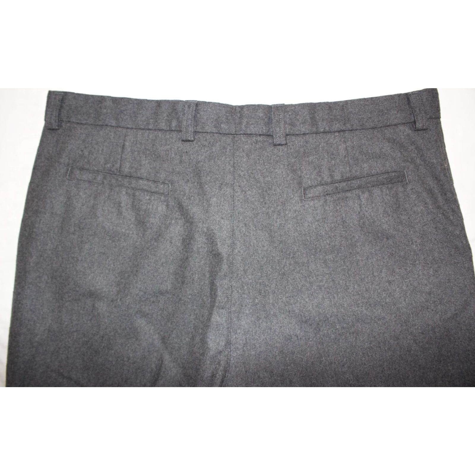Gap Vintage Gap Pants Mens 40x30 Wool Blend Flannel Trouser Classic Flat Front Gray Pants Size US 40 / EU 56 - 8 Thumbnail