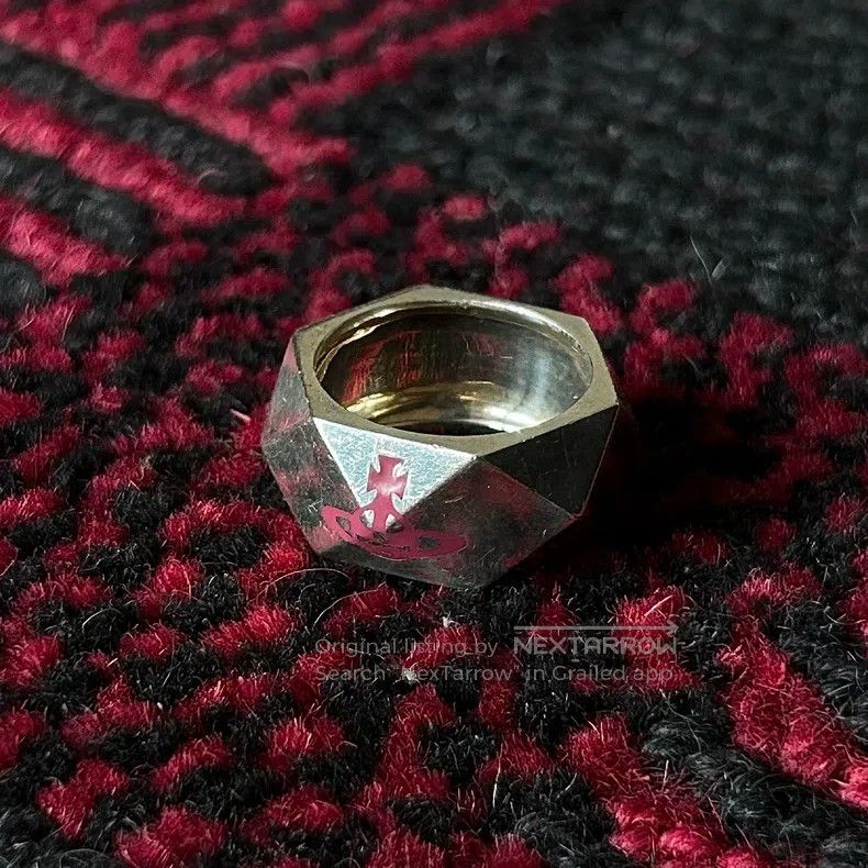 Vivienne Westwood Vivienne Westwood Saturn Screw Post Ring Size ONE SIZE - 1 Thumbnail