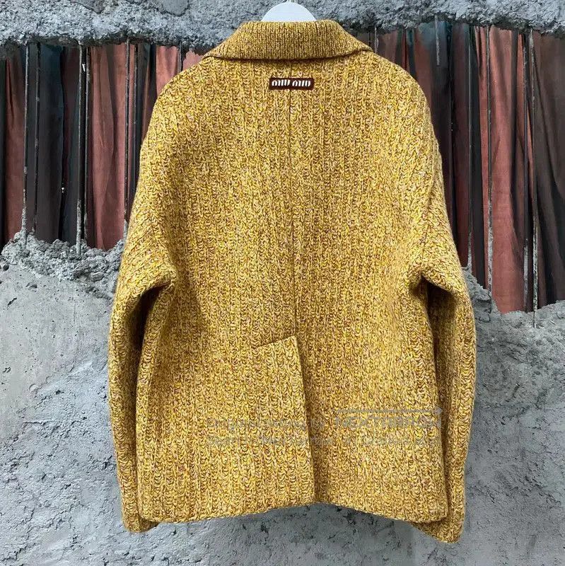 Miu Miu Yellow Women's Jacket for Spring/Fall .