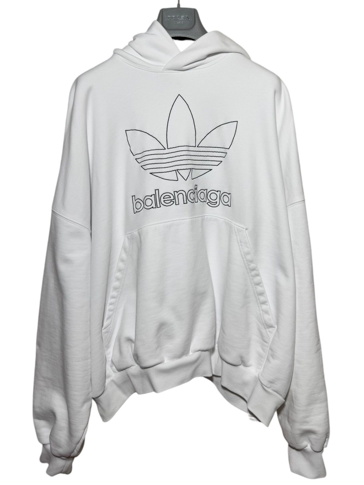 BALENCIAGA adidas パーカー 1 1回着用】バレンシアガ×adidasオーバーサイズパーカー - メルカリ