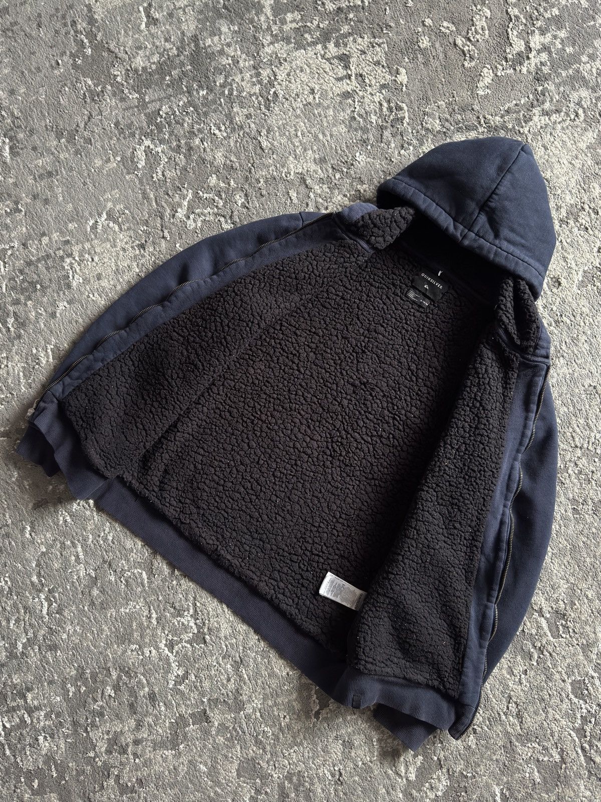 Quiksilver Vintage Quiksilver Fur Zip Hoodie if6was9 lgb style sk8 Size US M / EU 48-50 / 2 - 3 Thumbnail