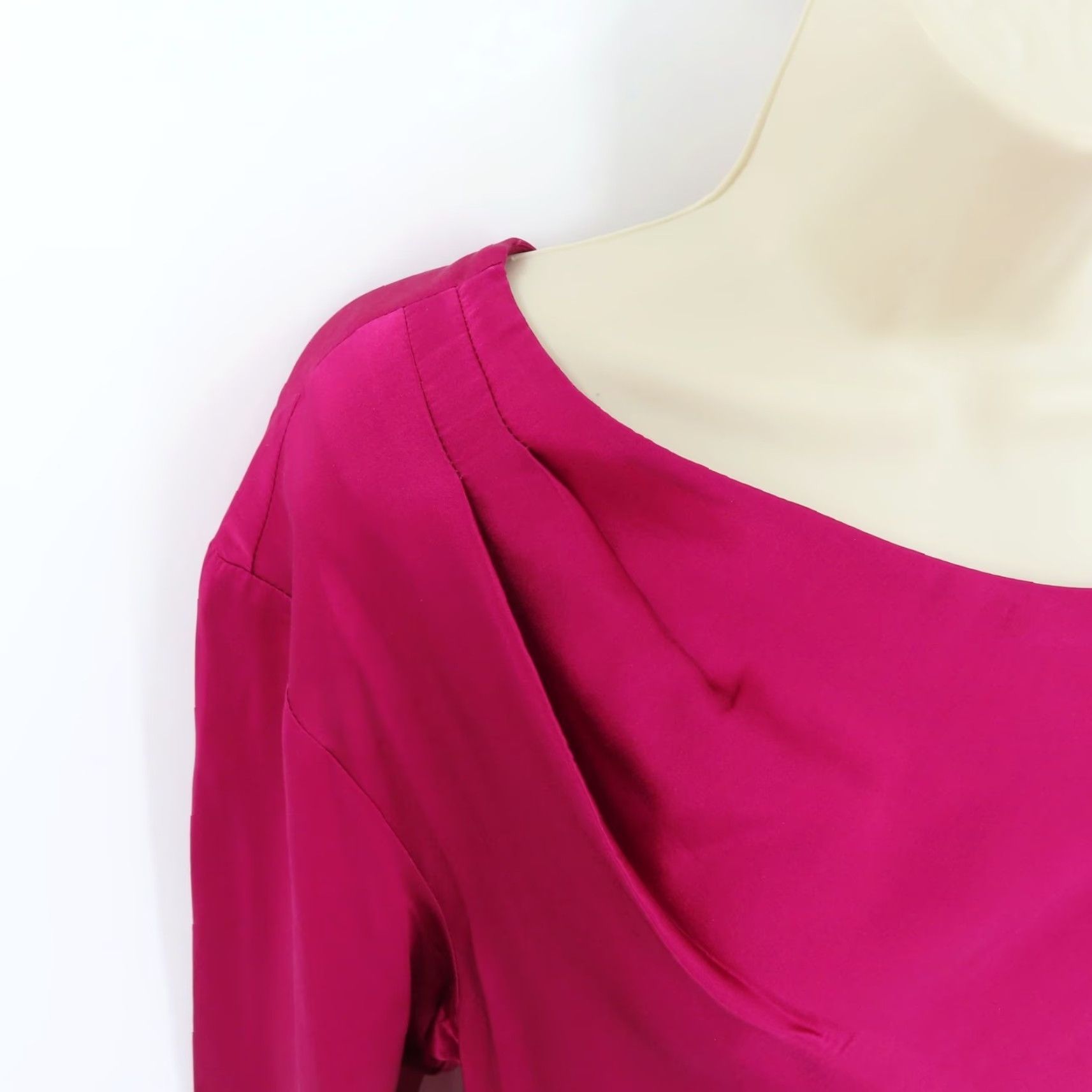 Vintage Sundance Blouse Shirt Solid Pink Silk Long Sleeve Pullover Top Women M Size M / US 6-8 / IT 42-44 - 3 Thumbnail
