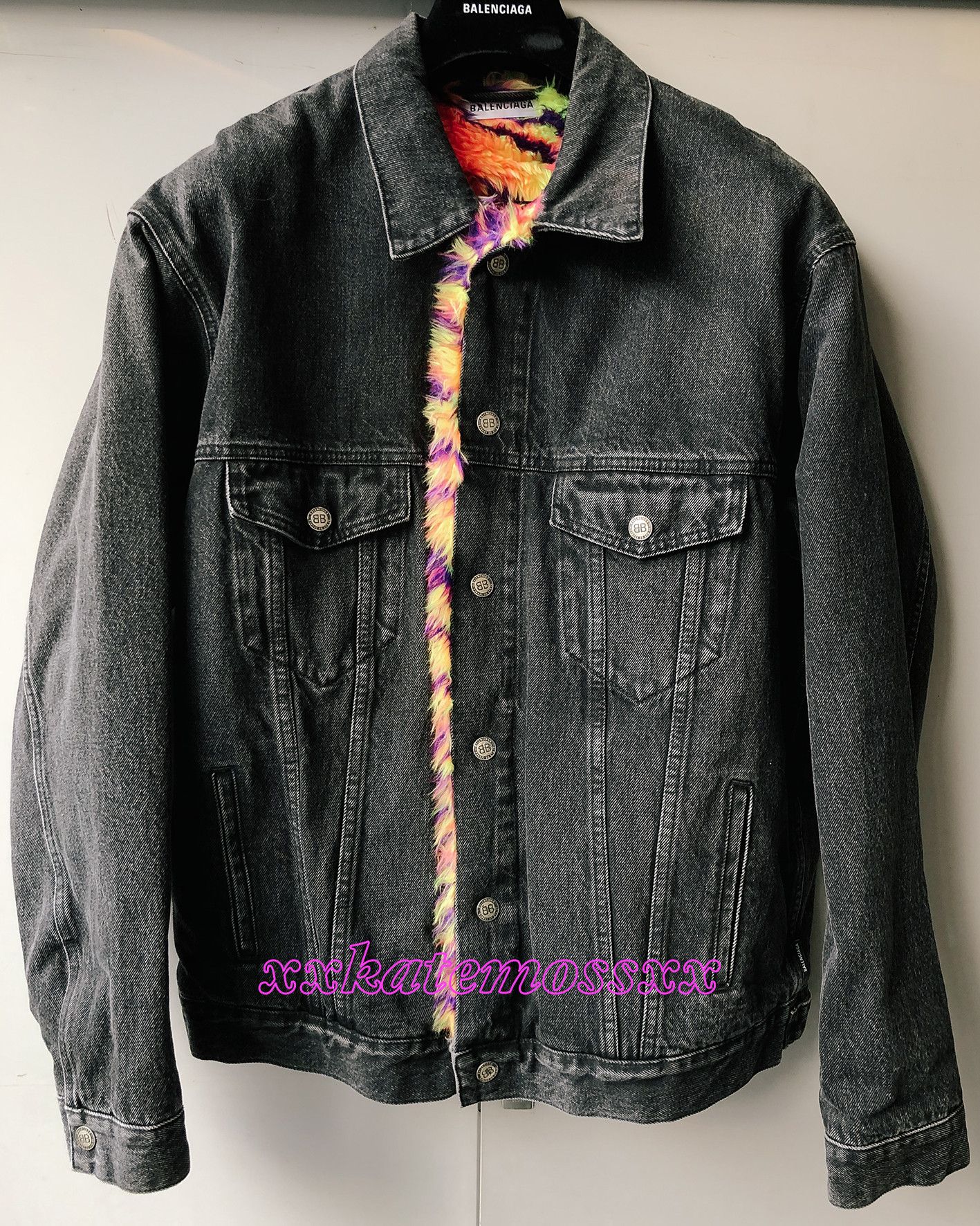 Balenciaga Balenciaga AW18 Runway Faux Fur Lined Denim Jacket Size US S / EU 44-46 / 1 - 1 Thumbnail