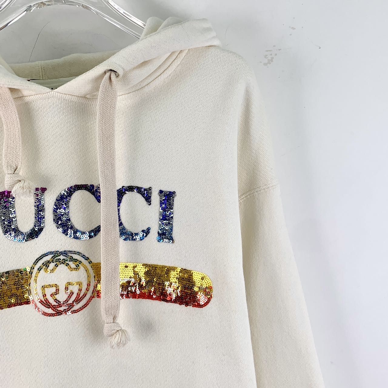 Gucci Gucci Cotton Hooded Drawstring Long Sleeve Sweatshirt K26WX Size XS / US 0-2 / IT 36-38 - 3 Thumbnail