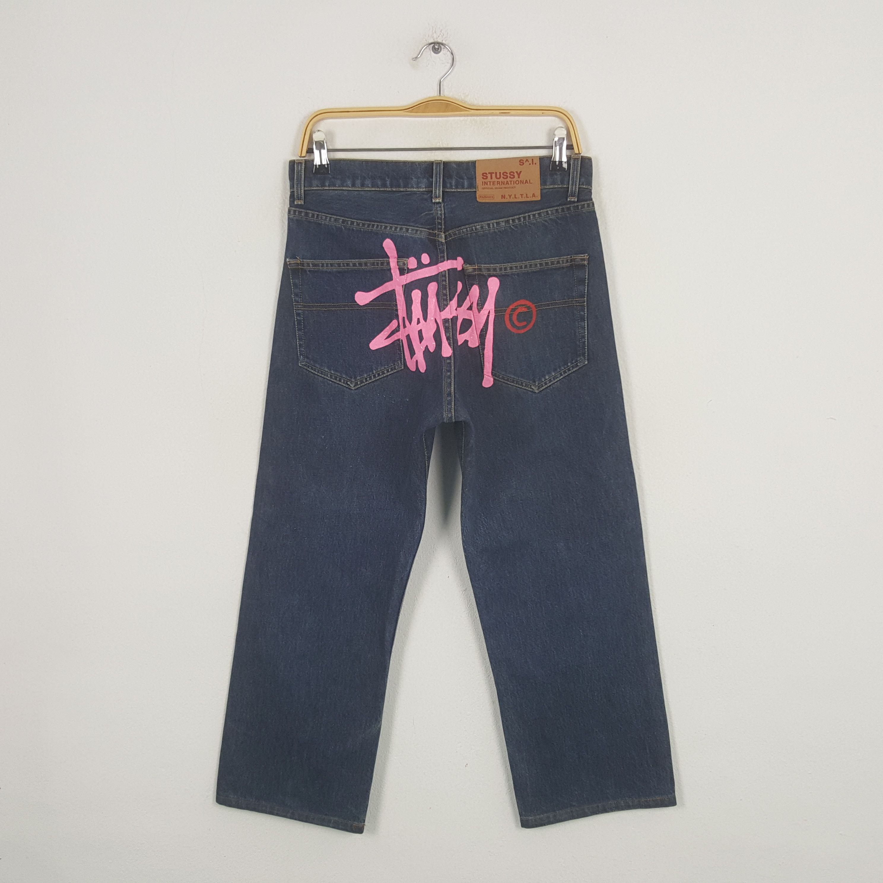 Stussy Vintage Stussy USA Skateboard Brand Denim Jeans RR18 Size US 29 - 1 Thumbnail