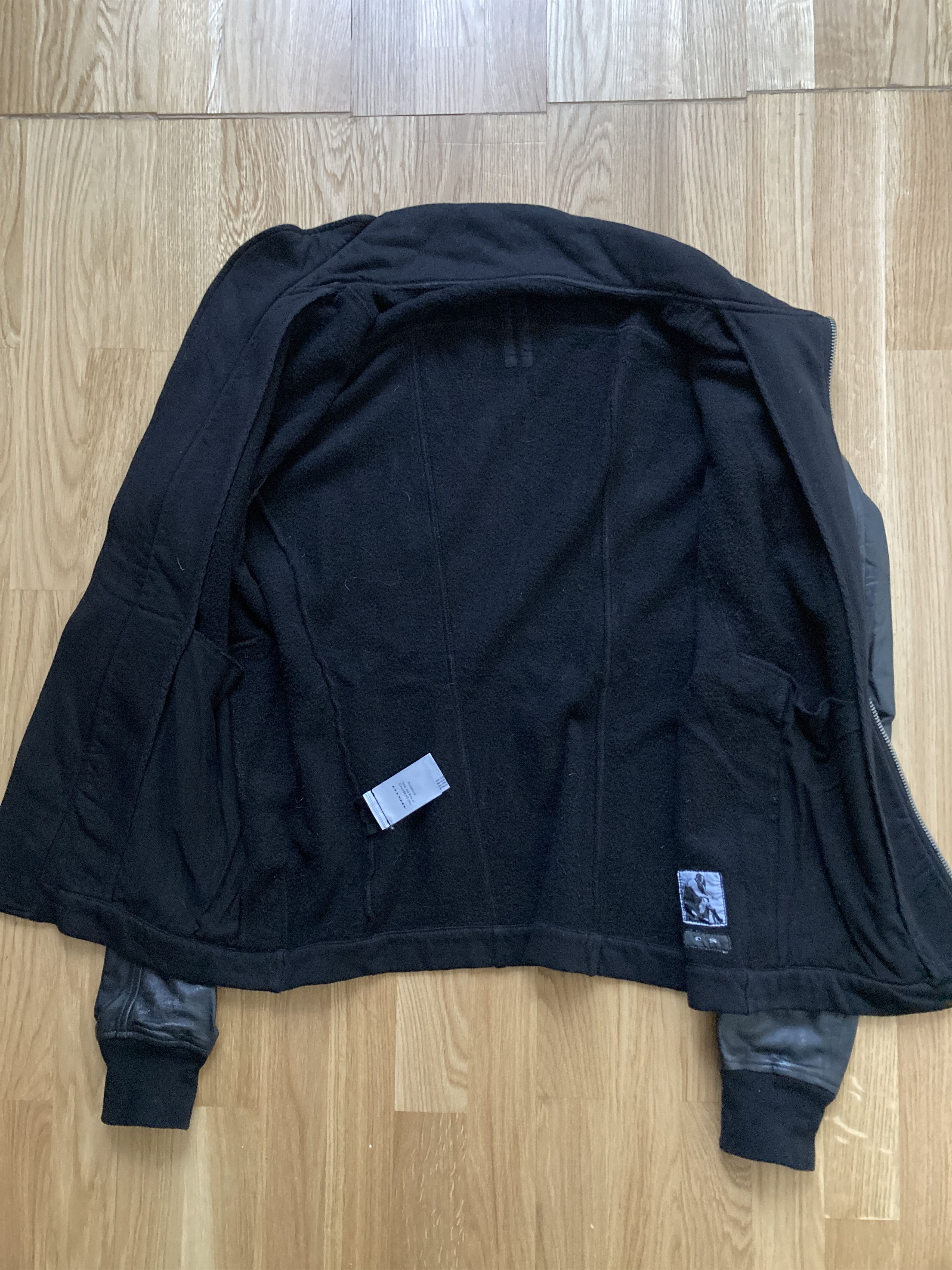 Rick Owens F/W 14 “MOODY” Felpa Lamb Leather Mollino Sweatshirt Jacket Size US L / EU 52-54 / 3 - 12 Thumbnail