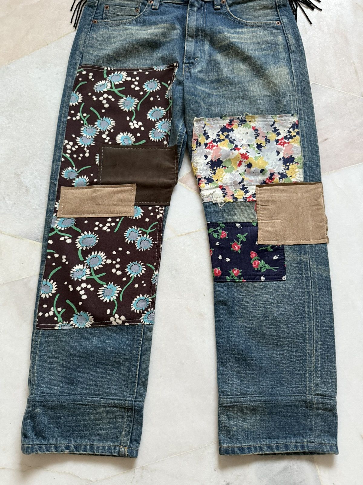 Comme des Garcons Junya watanabe Comme des garcons Patchwork pants Size US 30 / EU 46 - 3 Thumbnail