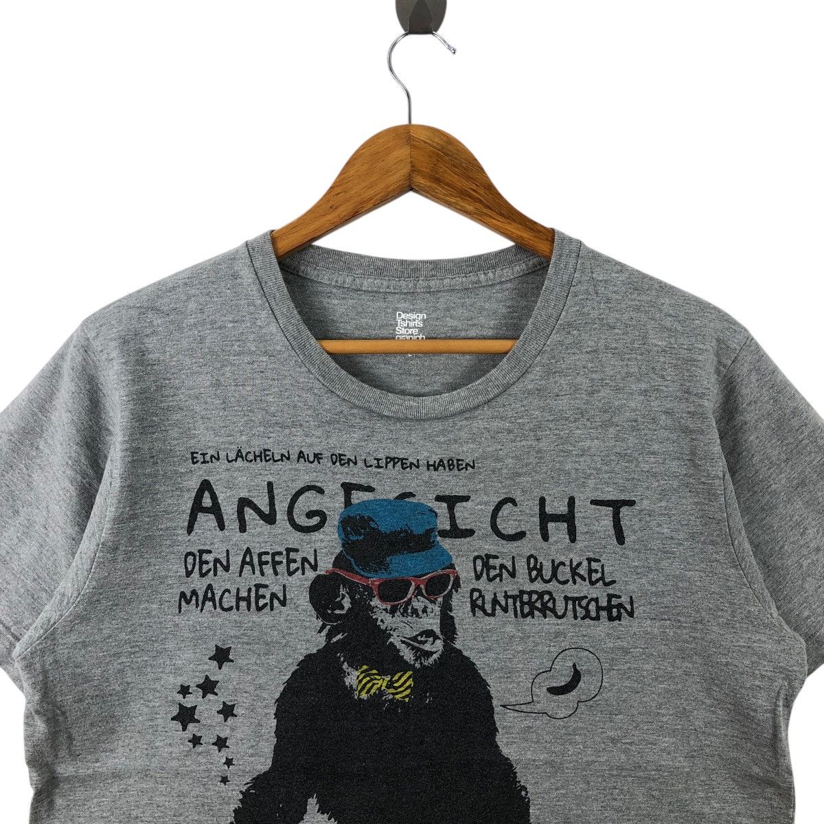 Japanese Brand Apes Tee Shirt Affentheater Big Logo Skaters Size US L / EU 52-54 / 3 - 2 Thumbnail