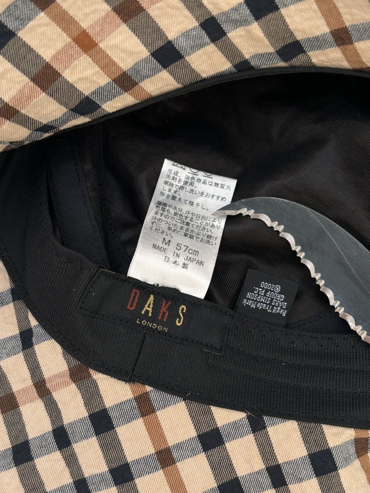 DAKS DAKS London Vintage 00s Made in Japan Brick Nylon Bucket Hat Size ONE SIZE - 6 Thumbnail