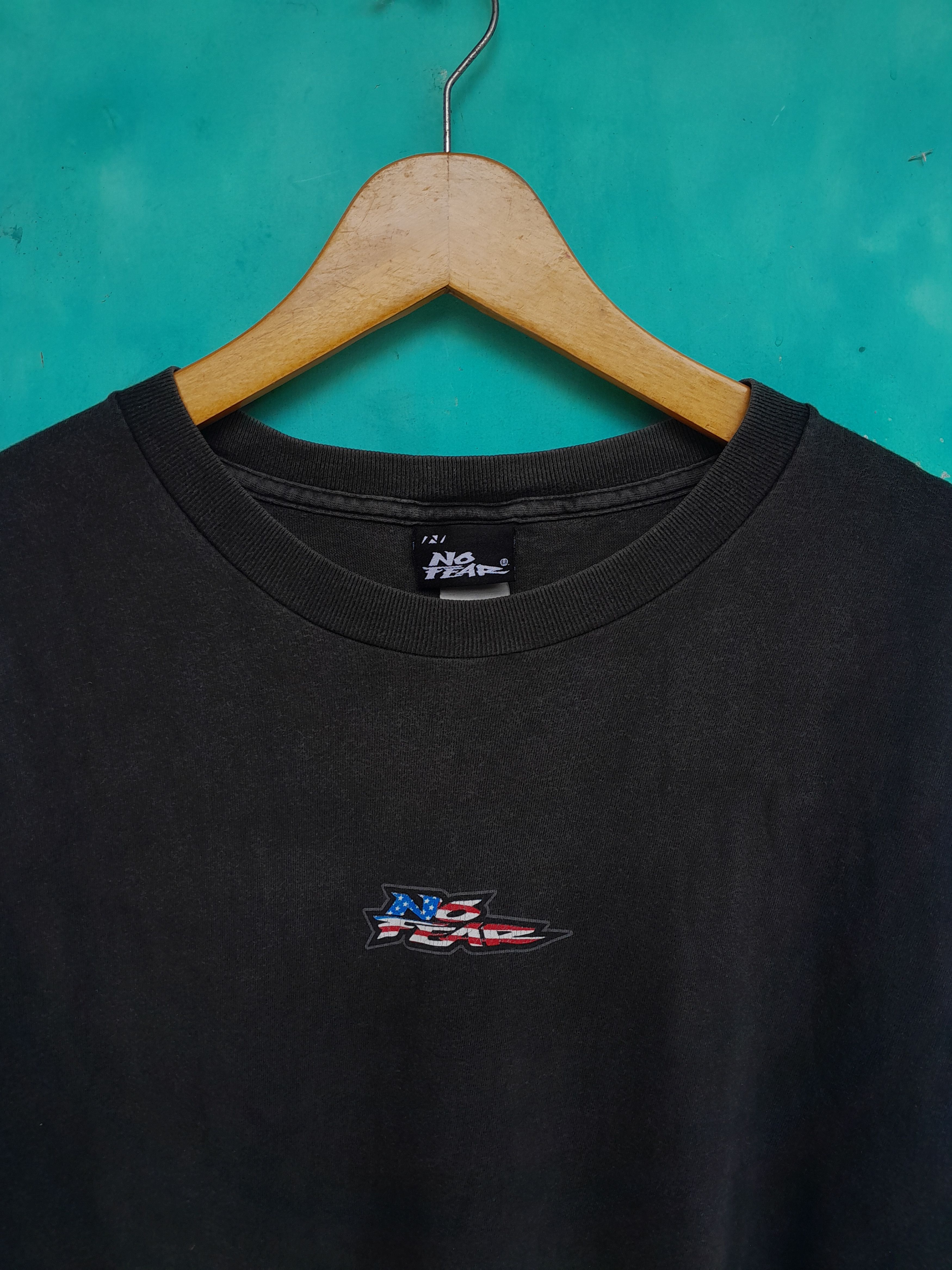 No Fear Vintage late 90s NO FEAR Clothing Surf Skate Shirt Size US L / EU 52-54 / 3 - 5 Thumbnail