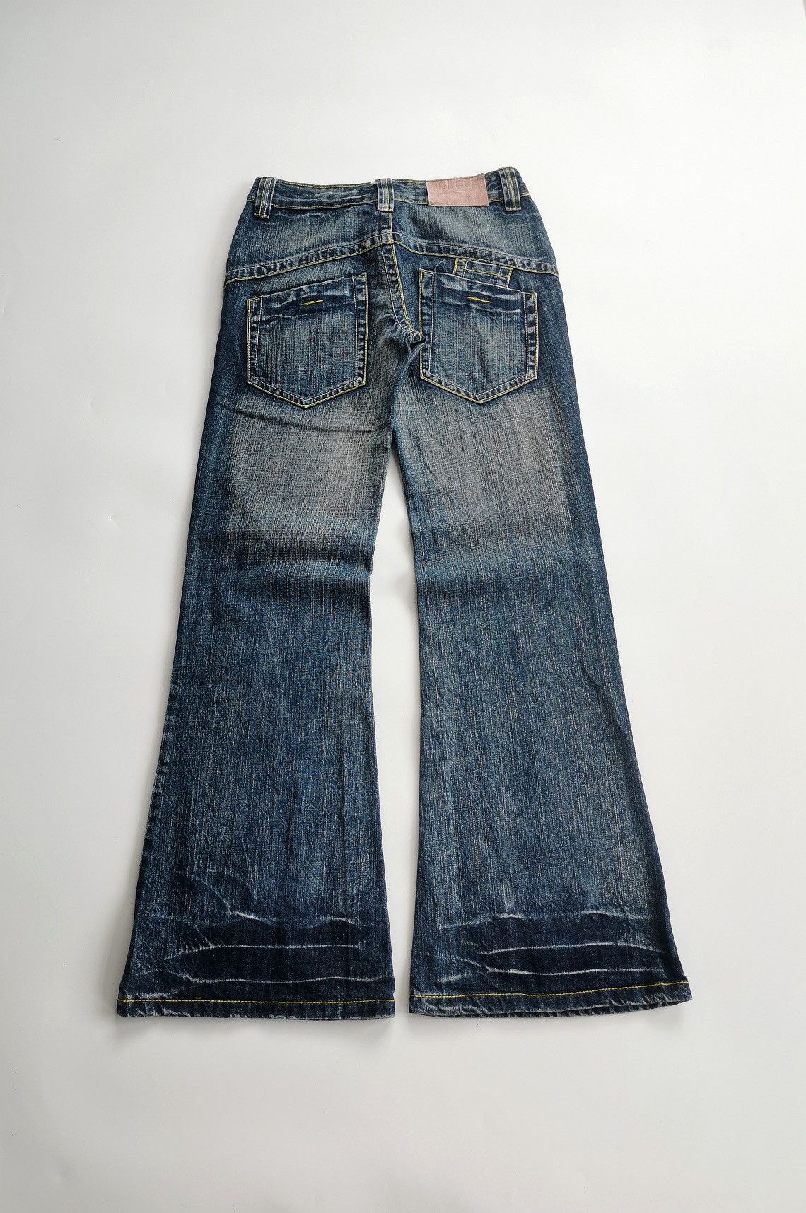Japanese Brand Flared Bootcut Press Japan Distressed Jeans Size US 28 / EU 44 - 4 Thumbnail