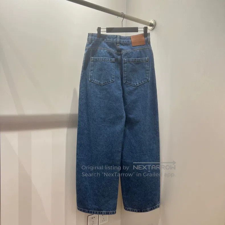 Loewe Loewe 25FW Logo Embroidered Denim Jeans Size 24" / US 00 / IT 34 - 2 Thumbnail