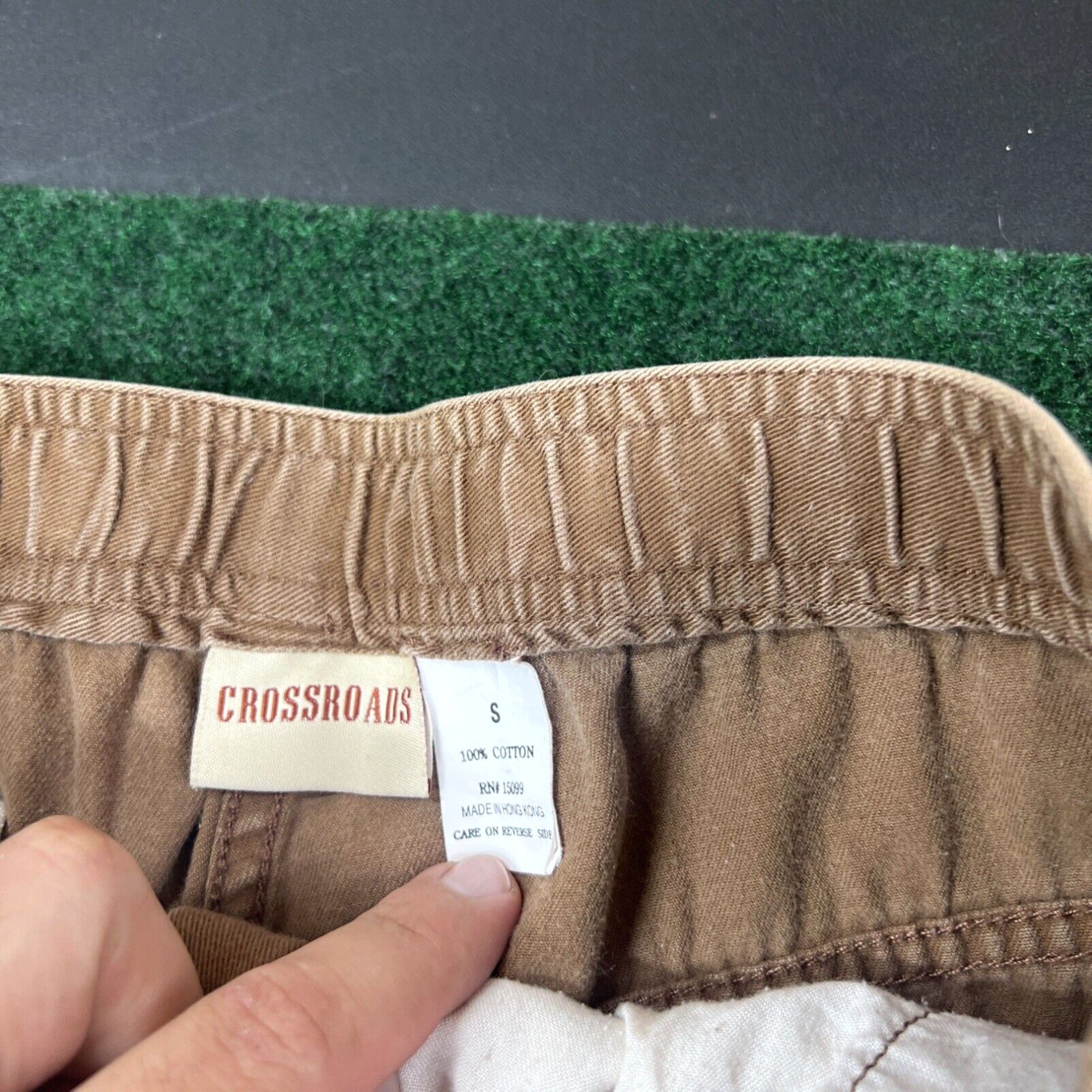 Vintage Crossroads Pants Womens Small Straight Pants Ladies Light Tan Brown Size 28" / US 6 / IT 42 - 5 Thumbnail