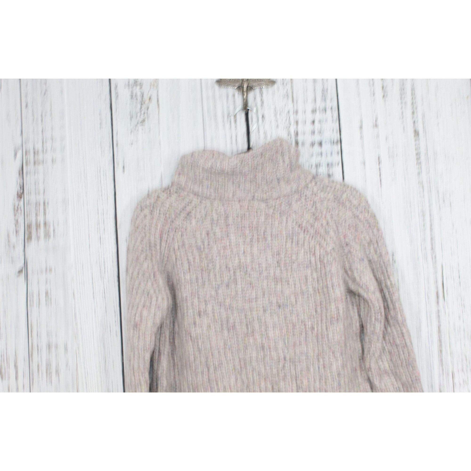 Madewell Madewell Women's Cable Knit Turtleneck Raglan Sweater Size XS / US 0-2 / IT 36-38 - 7 Thumbnail
