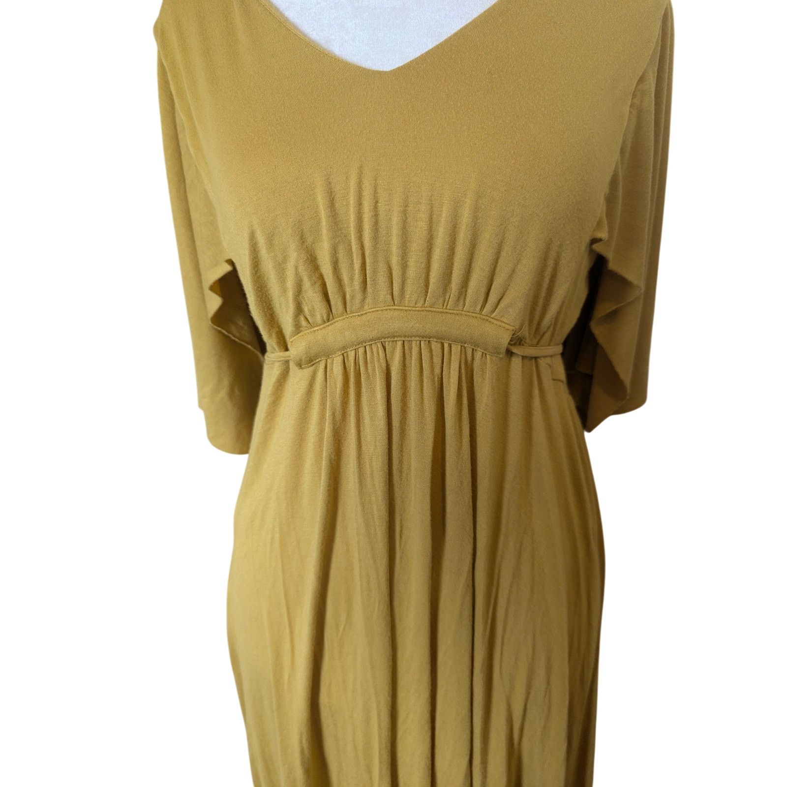 Other Isla Maude Butter Yellow Flowy Cap Sleeve Maxi Dress XS Size XS / US 0-2 / IT 36-38 - 4 Thumbnail