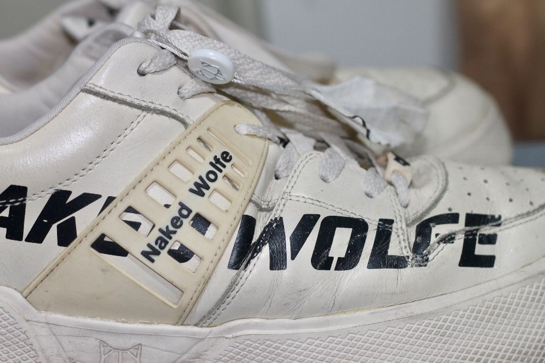 NAKED WOLFE NAKED WOLFE Paradox Logo Ivory Size US 13 / EU 46 - 3 Thumbnail