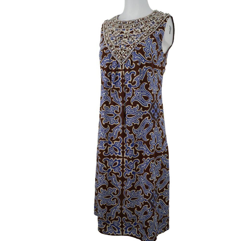 Designer Tory Burch Beaded Cocktail Dress Size 6 Size M / US 6-8 / IT 42-44 - 3 Thumbnail
