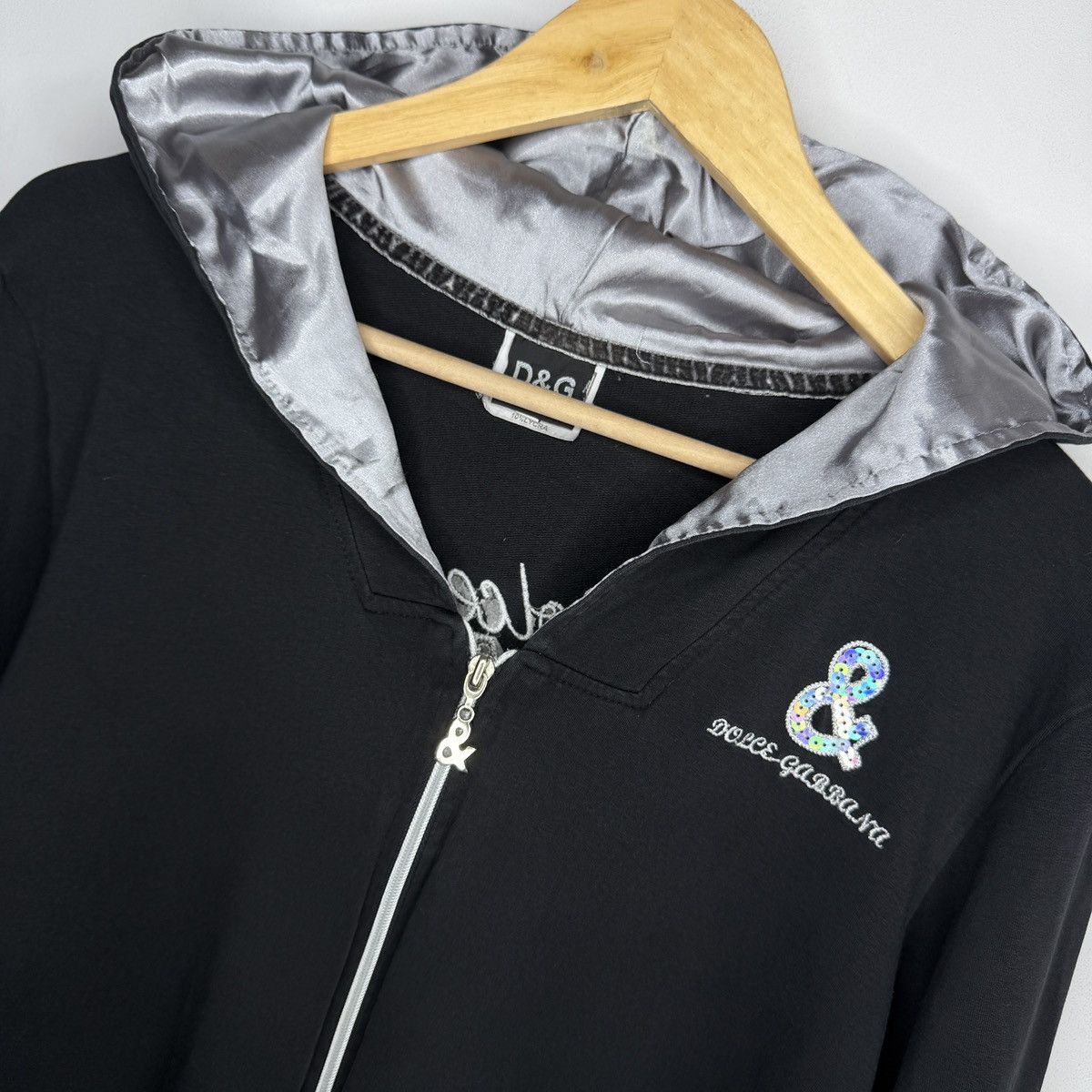 Dolce & Gabbana Y2K vintage dolce & gabbana zip up hoodie D&G Streetwear VTg Size M / US 6-8 / IT 42-44 - 4 Thumbnail