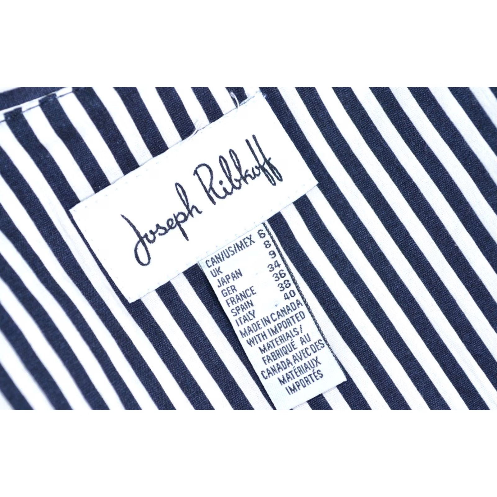 Joseph Ribkoff Joseph Ribkoff Women's Full Zip Striped Jacket UK8 IT40 Regular XS? Size M / US 6-8 / IT 42-44 - 4 Thumbnail