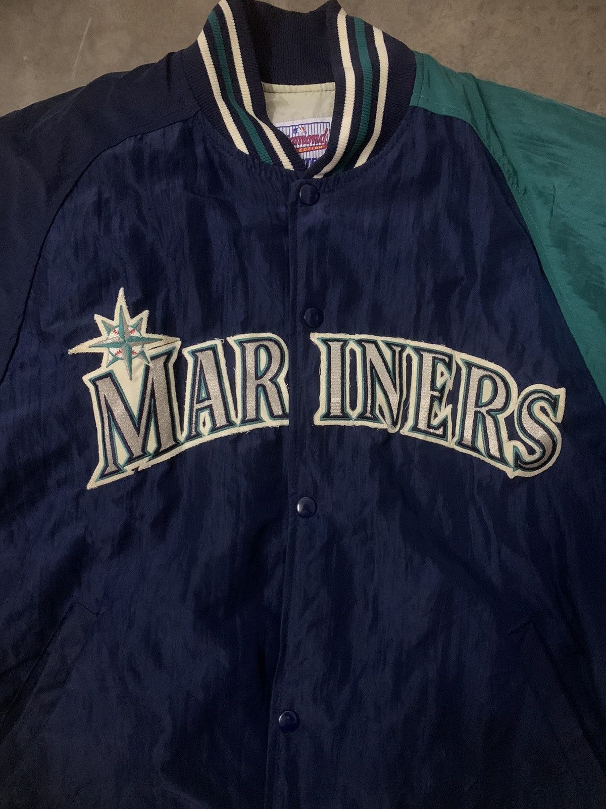 MLB × Starter Vintage Seatlle Mariners Baseball Jacket Size US L / EU 52-54 / 3 - 5 Thumbnail