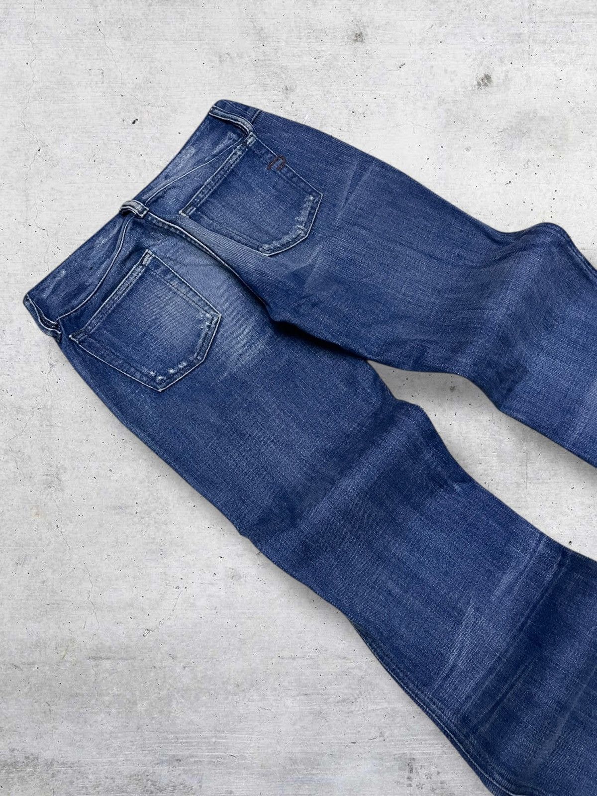 Diesel VINTAGE DIESEL INDUSTRY 90S DESIGNER OG FLARED CUT DENIM Size US 26 / EU 42 - 16 Thumbnail