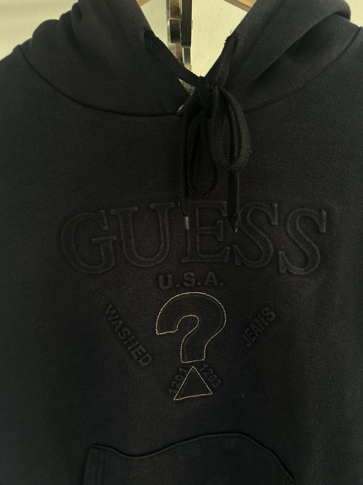 Guess Guess Hoodie Vintage Blue Fronthit Size US L / EU 52-54 / 3 - 3 Thumbnail