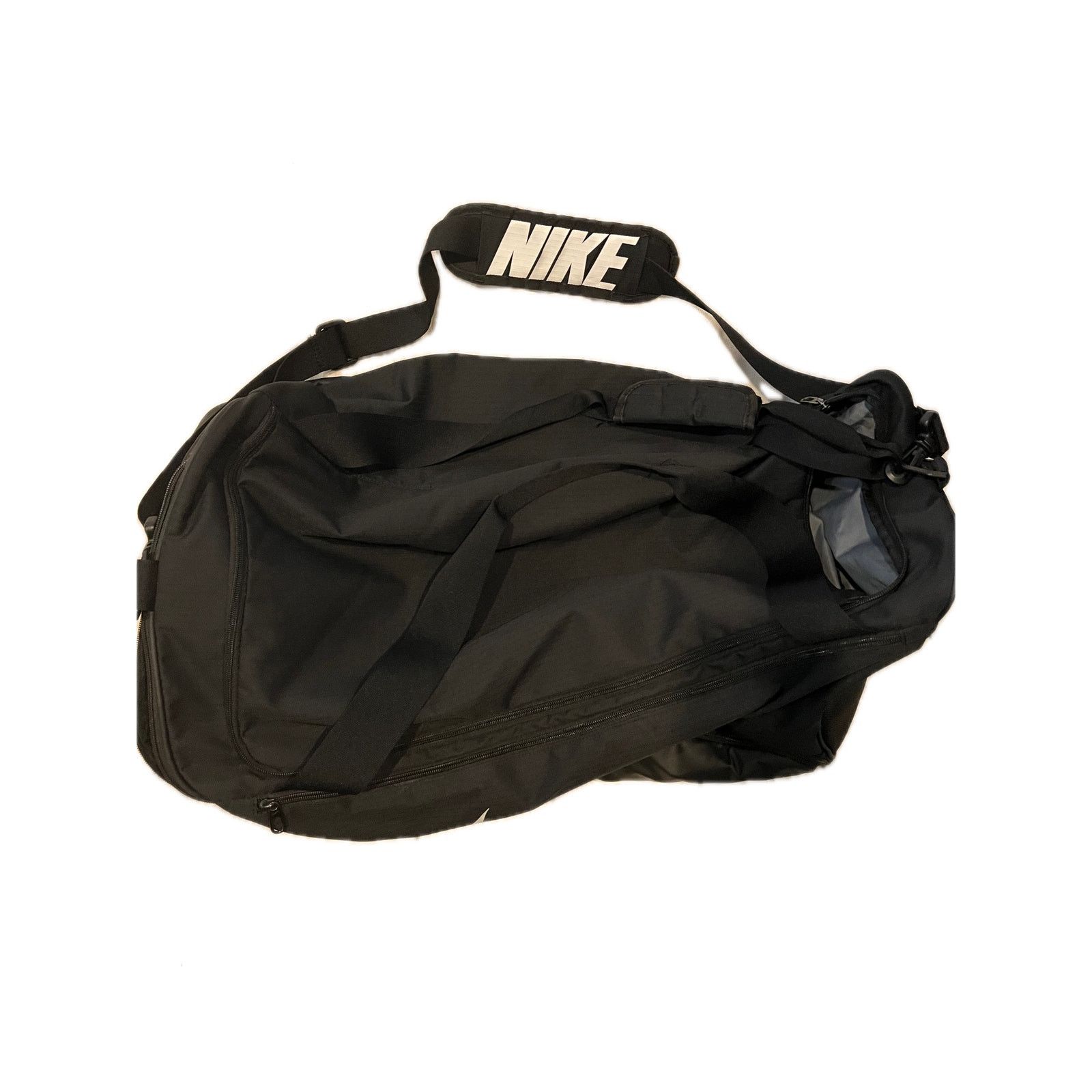 Nike Nike Brasilia 9.5 Black Medium 60L Duffel Gym Bag Size ONE SIZE - 2 Thumbnail
