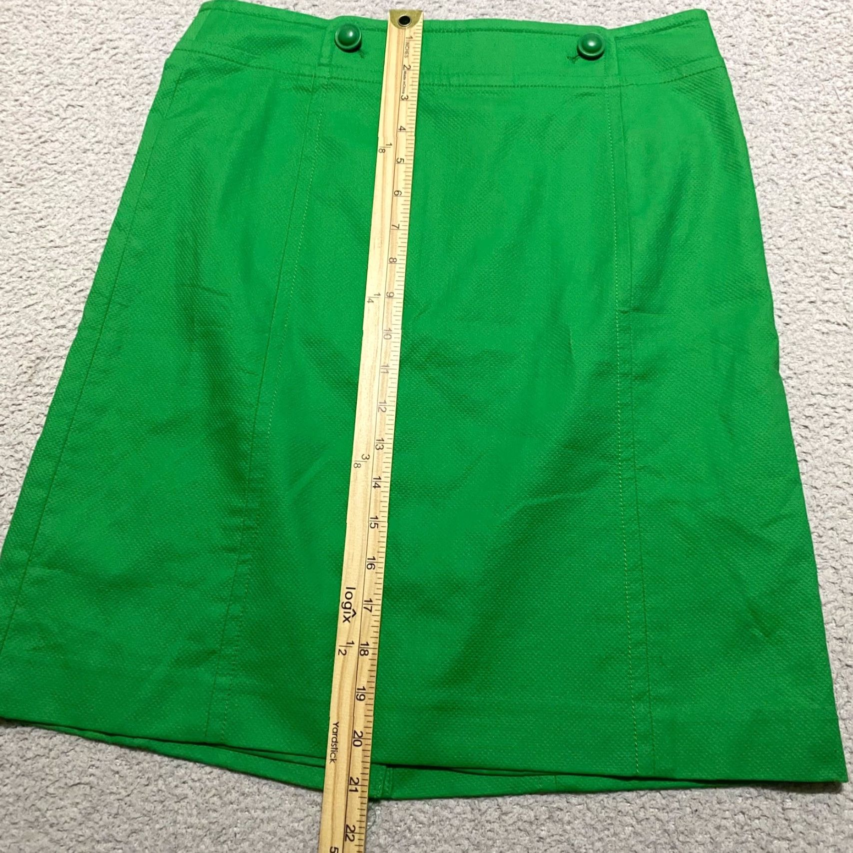 Talbots NWT Talbots Womens 6P Skirt Solid Green Straight Pencil Lined Fairy Academia New Size 28" / US 6 / IT 42 - 4 Thumbnail