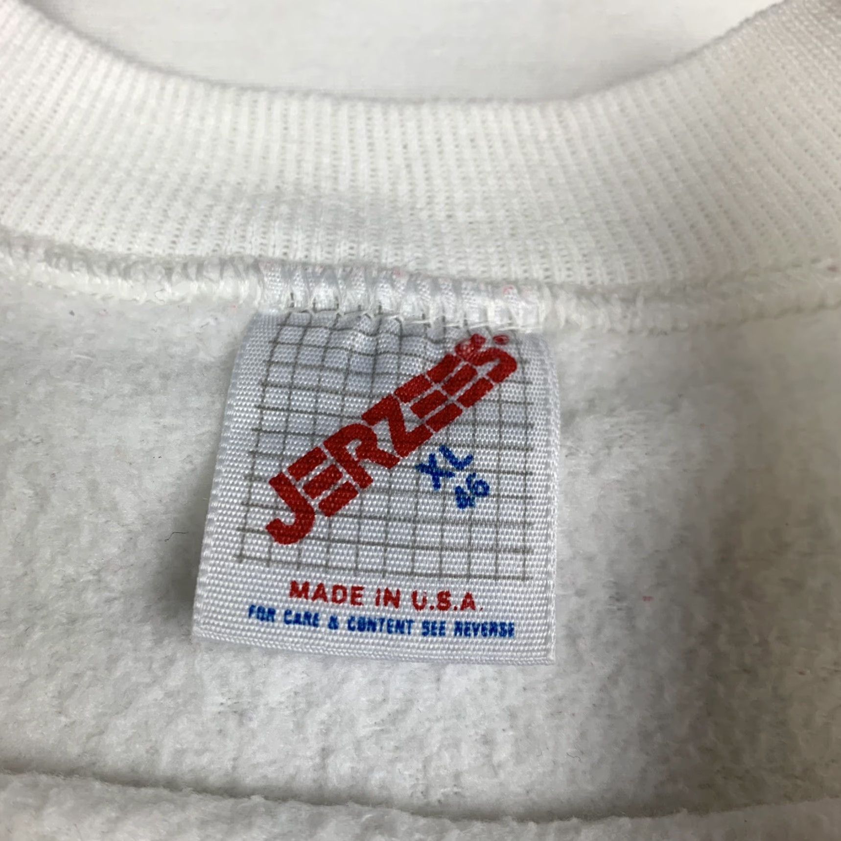 Jerzees VINTAGE JERZEES Sweatshirt Christmas 90s XL White Women Pullover Crew Neck Long Sleeve 25in 22.5in Size XL / US 12-14 / IT 48-50 - 3 Thumbnail