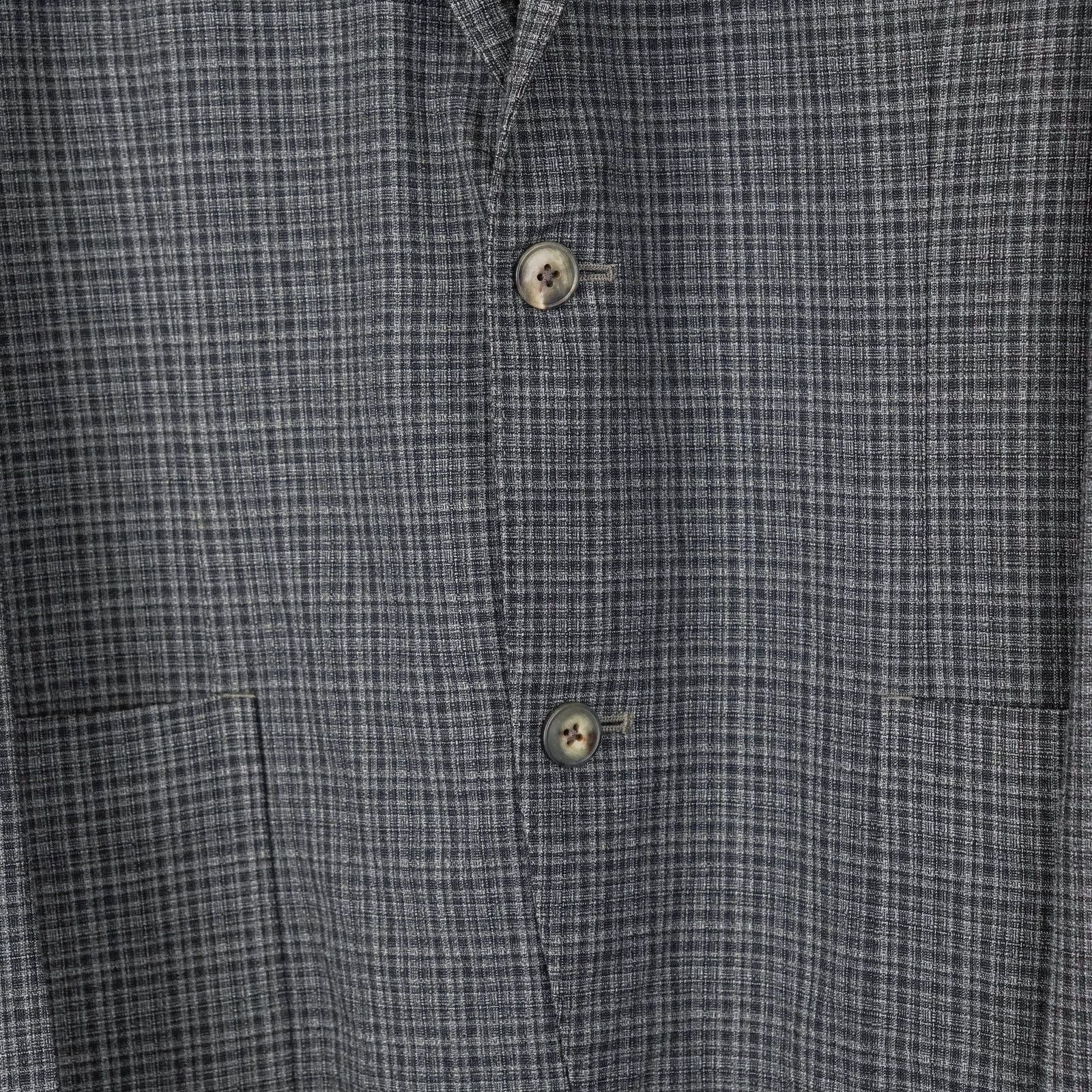 Boglioli Boglioli gray check wool silk lightweight blazer k jacket Size US M / EU 48-50 / 2 - 8 Thumbnail