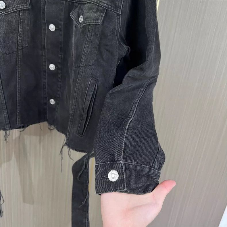 Balenciaga Balenciaga size 34 Embroidered Rainbow Letter Denim Jacket Size US M / EU 48-50 / 2 - 4 Thumbnail