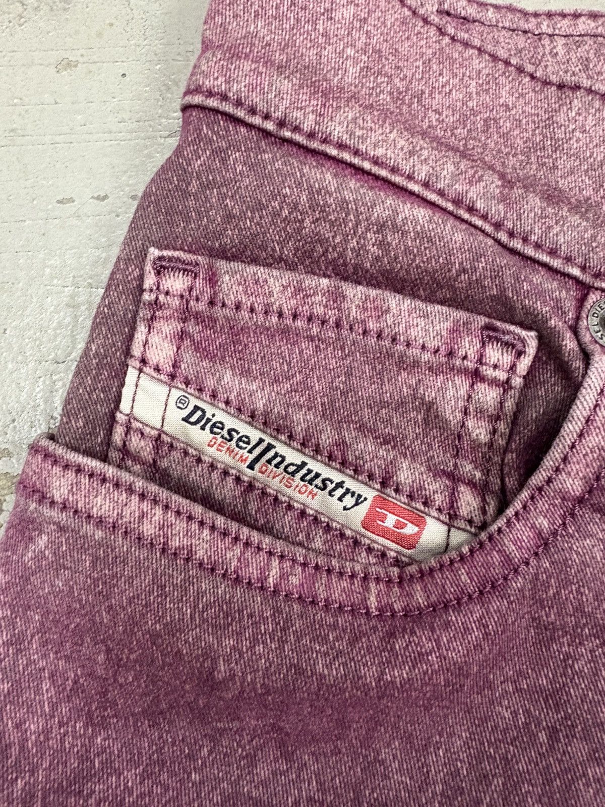 Vintage Diesel Waxed Mharki Y2K Wide Fit Baggy